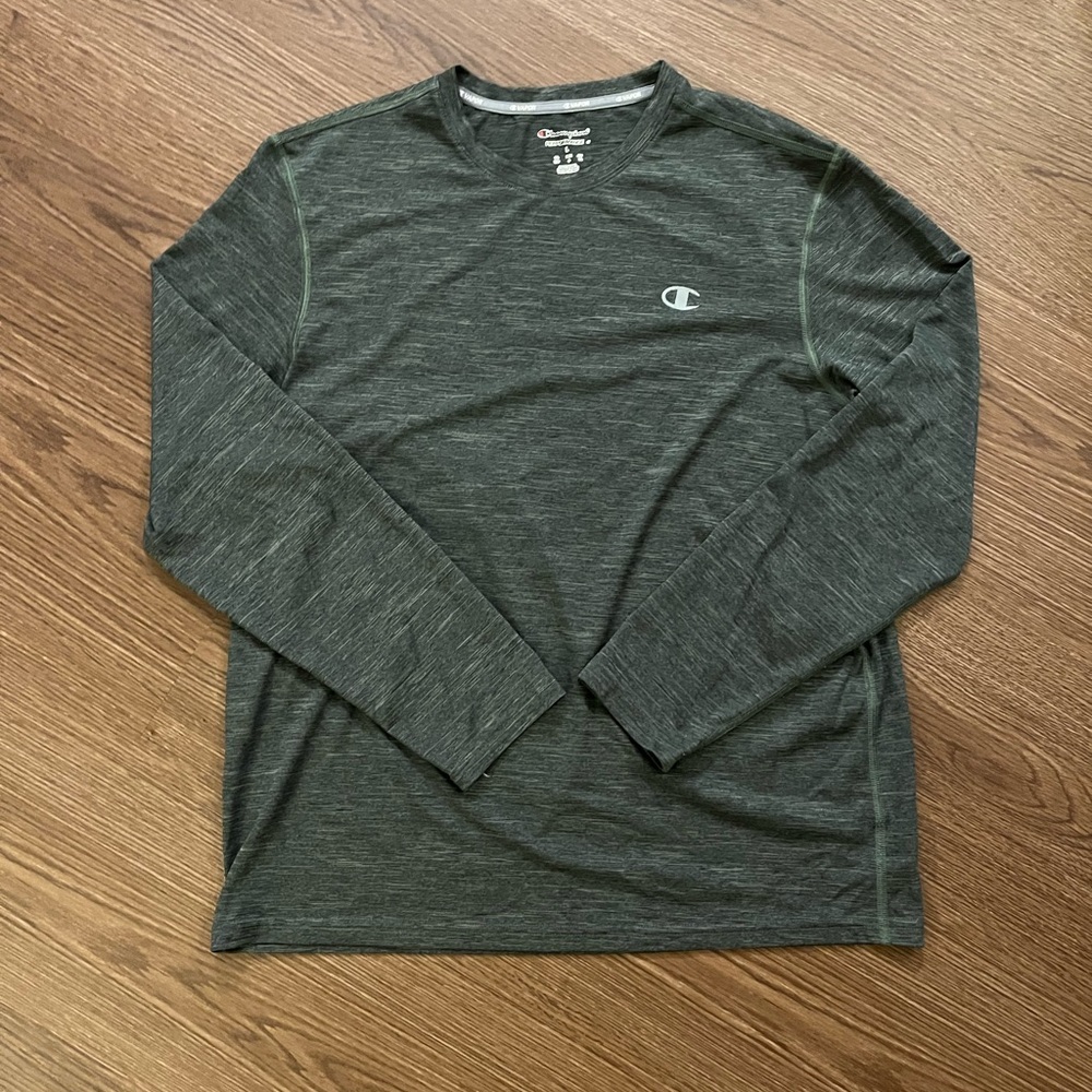 Champion Men’s Longsleeve Heathered Green